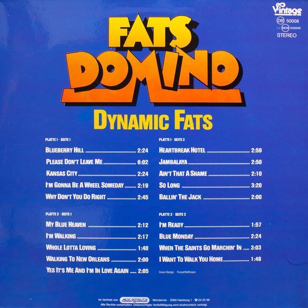Fats Domino - Dynamic Fats 7cc-8i2 фото
