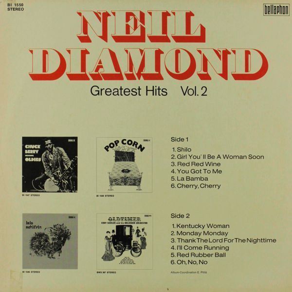 Neil Diamond - Greatest Hits Vol. 2 134-b00 фото