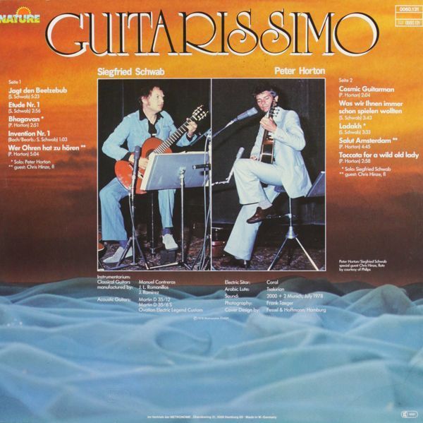 Peter Horton, Siegfried Schwab - Guitarissimo 308-987 фото
