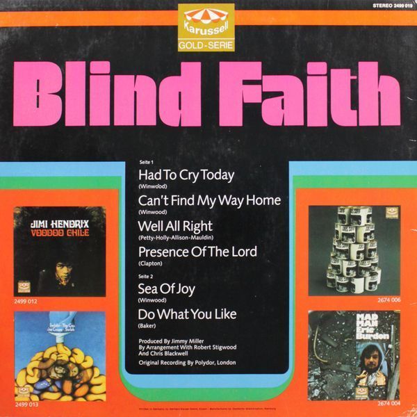Blind Faith - Blind Faith 9a2-13c фото