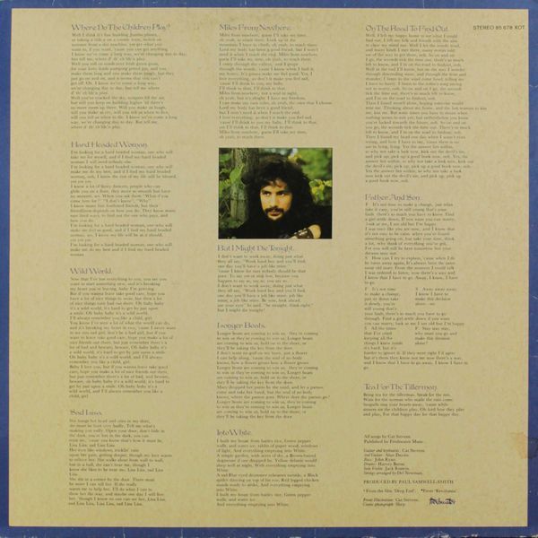 Cat Stevens - Tea For The Tillerman 884-439 фото