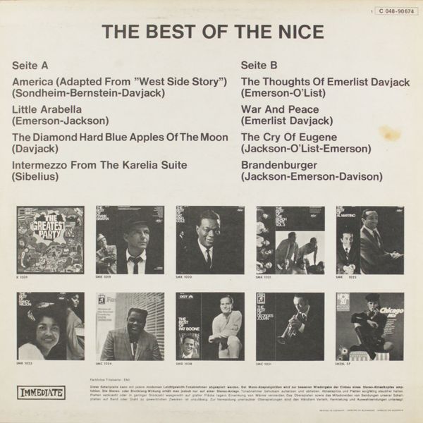 The Nice - The Best Of The Nice i25-5ab фото