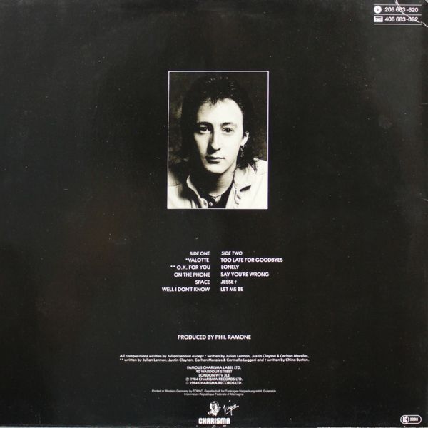 Julian Lennon - Valotte 04c-271 фото
