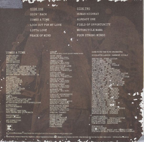 Neil Young - Comes A Time a1b-53a фото